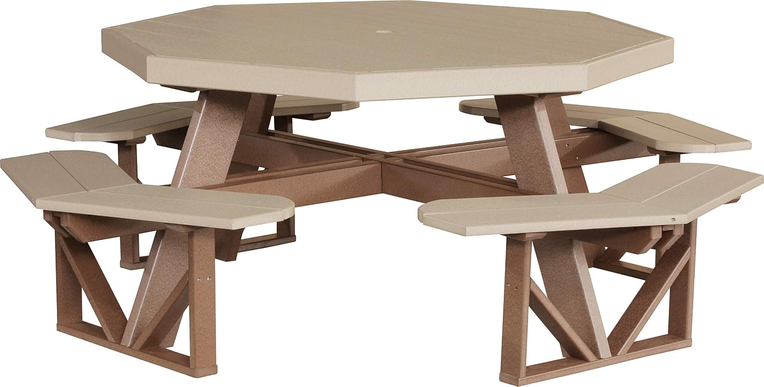 Picnic Tables Patio Lawn Garden Luxcraft Recycled Octagon Picnic Table