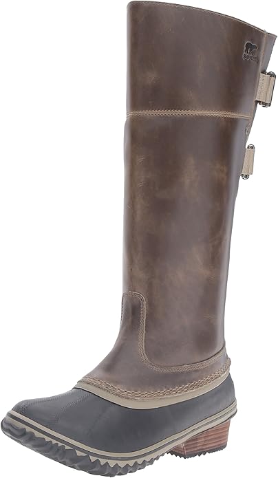 sorel slimpack riding boot dark fog