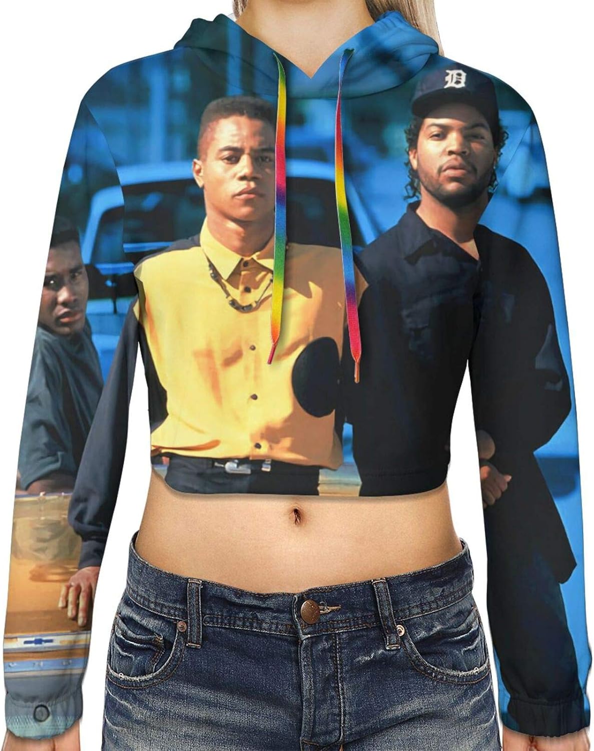 Ice Cube Fashionable Ladies Casual Hoodie Pullover Sportswear at