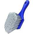 LUCKLYJONE Wheel & Tire Brush for Car Rim, Soft Bristle Car Wash Brush, Cleans Tires & Releases Dirt and Road Grime, Short Handle for Easy Scrubbing Blue