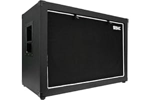 Seismic Audio-12-Inch Guitar Speaker Cabinet Empty-7 Ply Birch-2x12 Speakerless Cab New 212 Black Tolex-Black Cloth Grill-Fro