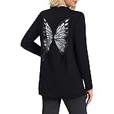Women Cardigan Tops Long Sleeve Open Front Back Cutout Shirts Sexy Gothic Cardigan