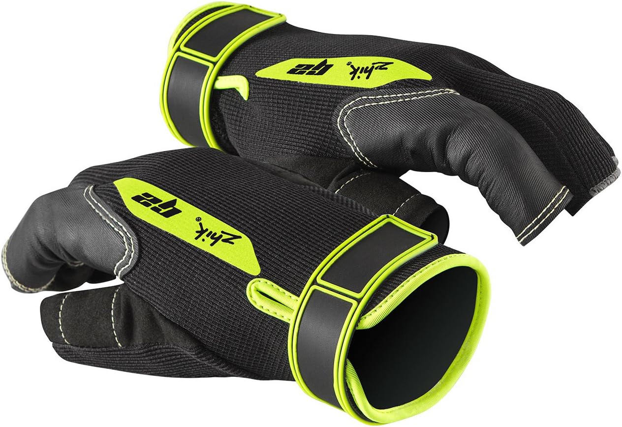 Zhik G2 Half Finger Sailing Yachting and Dinghy Gloves Black - Adults Unisex - Kevlar Stitching and Clever Seam Placement