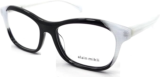 black and white glasses frames