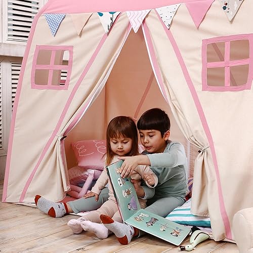 Love Tree Teepee Tent for Kids Play Tent Children Fort Canvas
