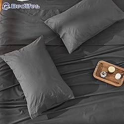 Bedlifes 100% French Pure Linen Sheets Queen Size