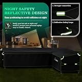 UIRWAY L-Shape Garden Furniture Cover 10000 P adhesion 420D Oxford view 7