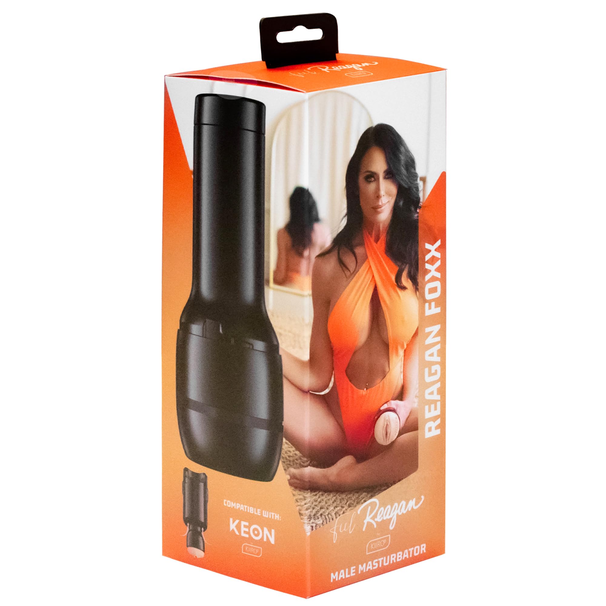 KIIROO Male Stroker Reagan Foxx – FeelStar Male Masturbator Moulded from Real-Life Body Parts – Realistic Design – Soft, Skin-Like Material – Optimised for Keon and PowerBlow