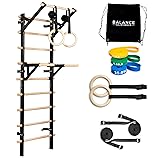 Balance Calisthenics Wood Stall Bar Swedish Ladder