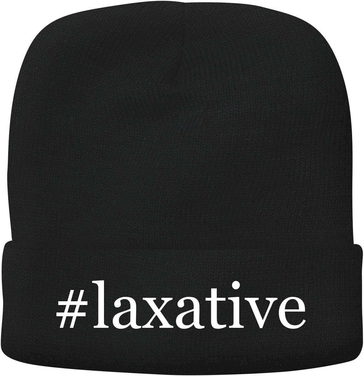 BH Cool Designs #Laxative - Adult Hashtag Comfortable Fleece Lined Beanie