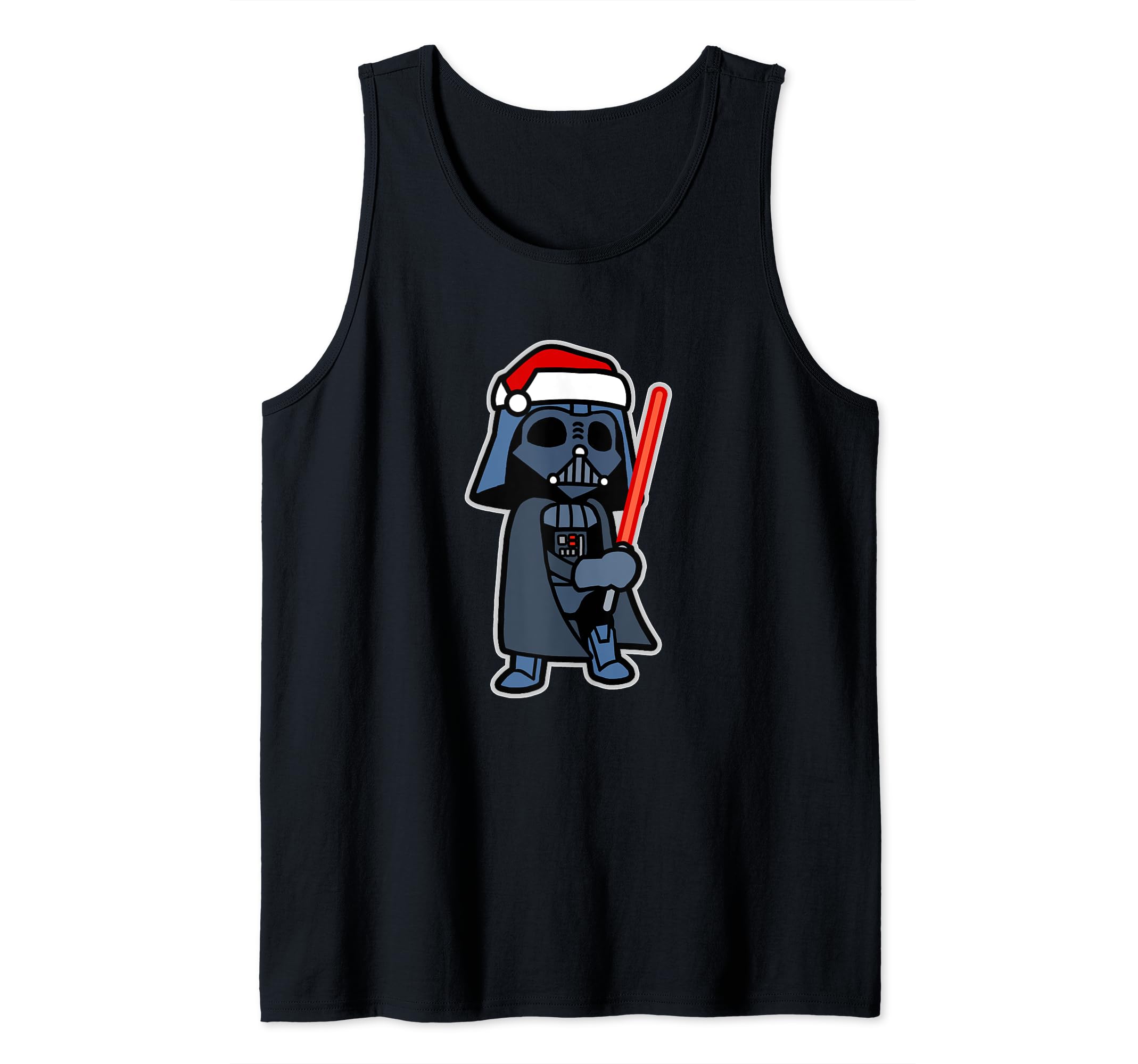 Star Wars Darth Vader Saber Santa Hat Christmas Tank Top
