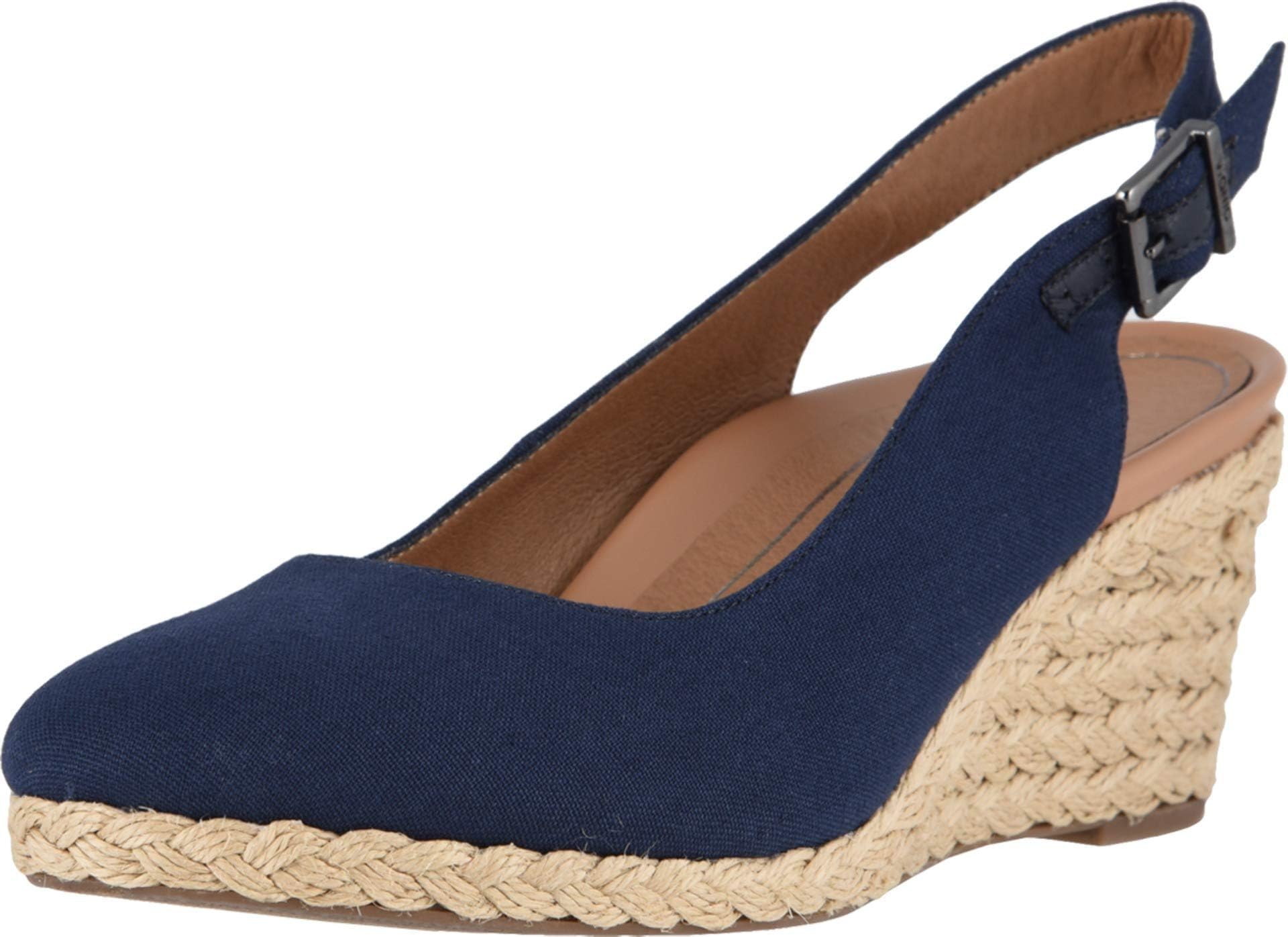 Women's Aruba Coralina Slingback Wedge - Espadrille Wedges with Concealed Orthotic Arch Support