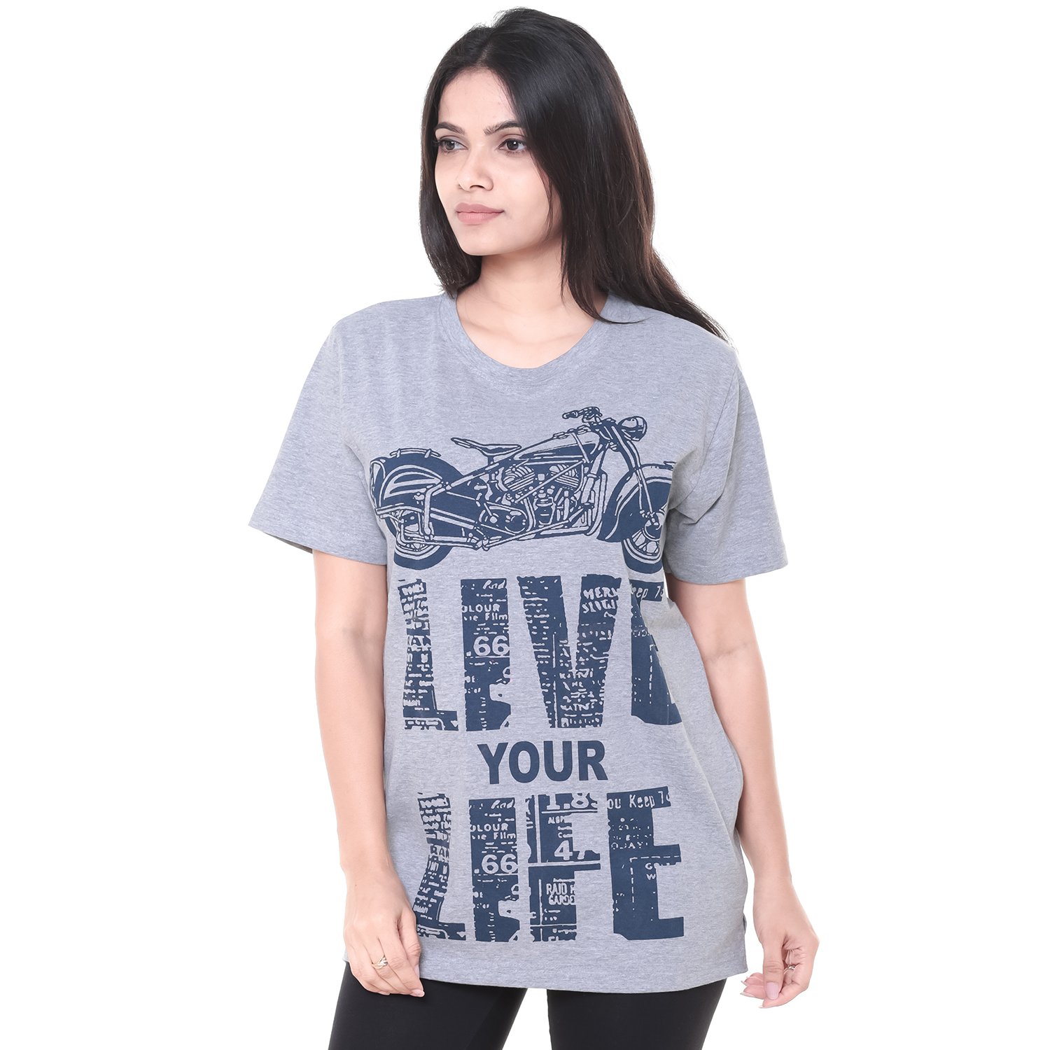 easy 2 wear womens t-shirts (size s to 4xl) loose and long fit