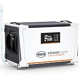 155 Pint Commercial Dehumidifier for Crawl Space Built-in Pump | 6,000 Sq. Ft., 265 CFM, Continuous Drain, Auto Defrost, Memory Starting, Auto Shut Off, Timer, Water Damage