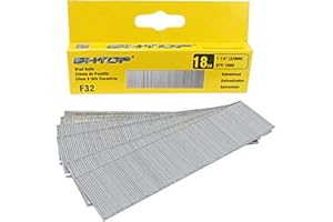 BHTOP F32 1 1/4" 18 Guage Galvanized brad Nails (1000-Pack)