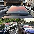 XhuangTech Window Tint Film for Cars, Chameleon Red Purple Car Window Tint ，80% VLT Window Protection Film, Anti UV Heat Control Solar Window Tint for Windshield Rear Side Window
