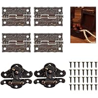 Set Di 1 Chiusura A Fibbia Per Scatole Gioielli E Valigie - Gancio In Lega Di Zinco Argento 40x60mm