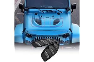 ETL INDUSTRIES Hood Vent Cover Exterior Accessories for 2007-2018 Jeep Wrangler JK JKU
