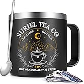 Gtmileo Gifts for Book Lovers Women, Book Merch Insulated Coffee Mug with Stickers, Bookish Gifts for Readers, Bookaholics, Librarians, Bookworm Christmas Day (14OZ, Black)
