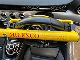 Milenco High Security Steering Wheel Lock Yellow with Pad and Bag view 3