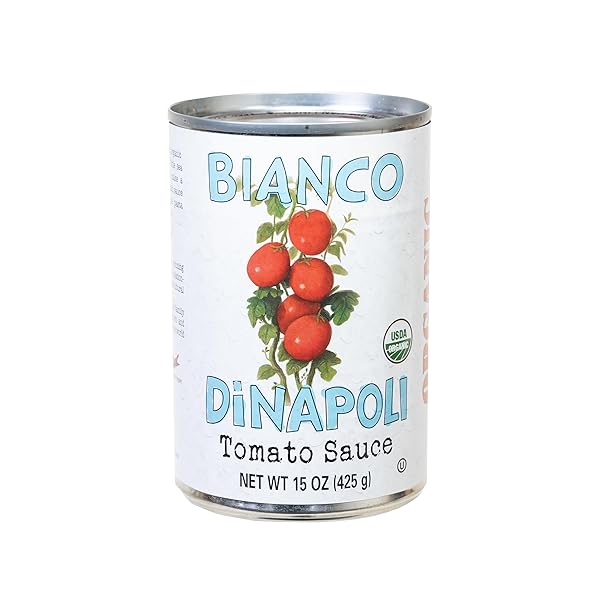 BIANCO DINAPOLI ORGANIC TOMATO SAUCE, 15OZ