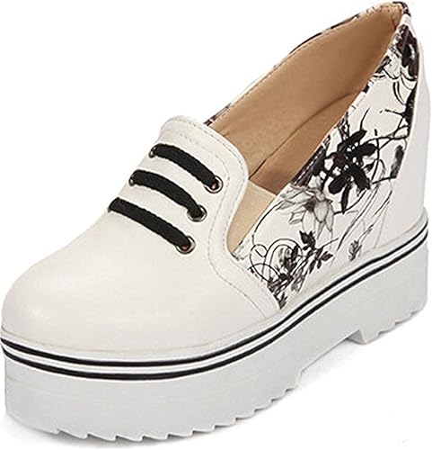 floral platform sneakers