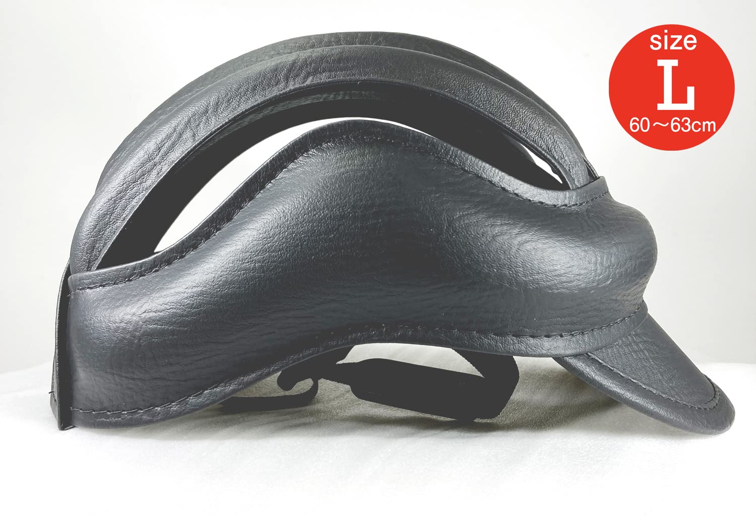Label: Bicycle Head Protector, Headgear, Size S - M (20.5 - 24.8 inches (52 - 63 cm), Leather, Leather Style, Magnetic Buckle, Lightweight
