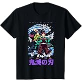 Kids Demon Slayer: Infinity Castle Tanjiro and Giyu Water Duo T-Shirt