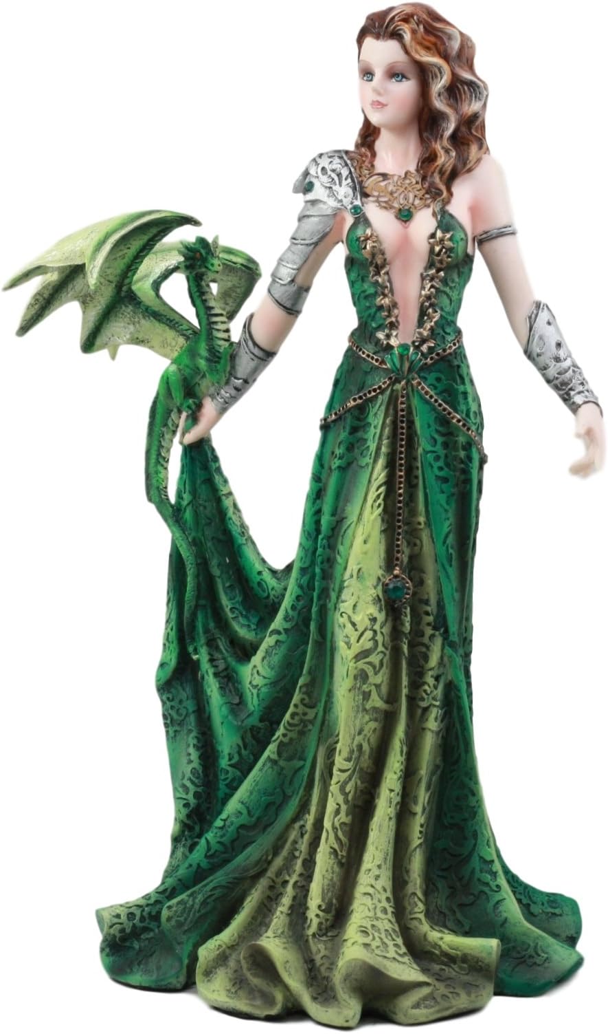 Ebros Seductive Elphaba Dragon Witch Doctor Warrior Statue 10" H by Nene Thomas Decorative Mythical Fantasy Figurine Collectible