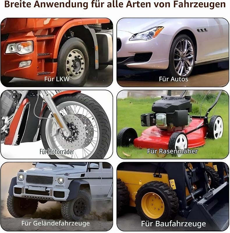Reifenreparaturset, 53-teiliges Reifenreparaturset, Auto Tragbares Reifenreparaturset für Auto, LKW, Motorrad, Wohnmobil, Traktor, SUV