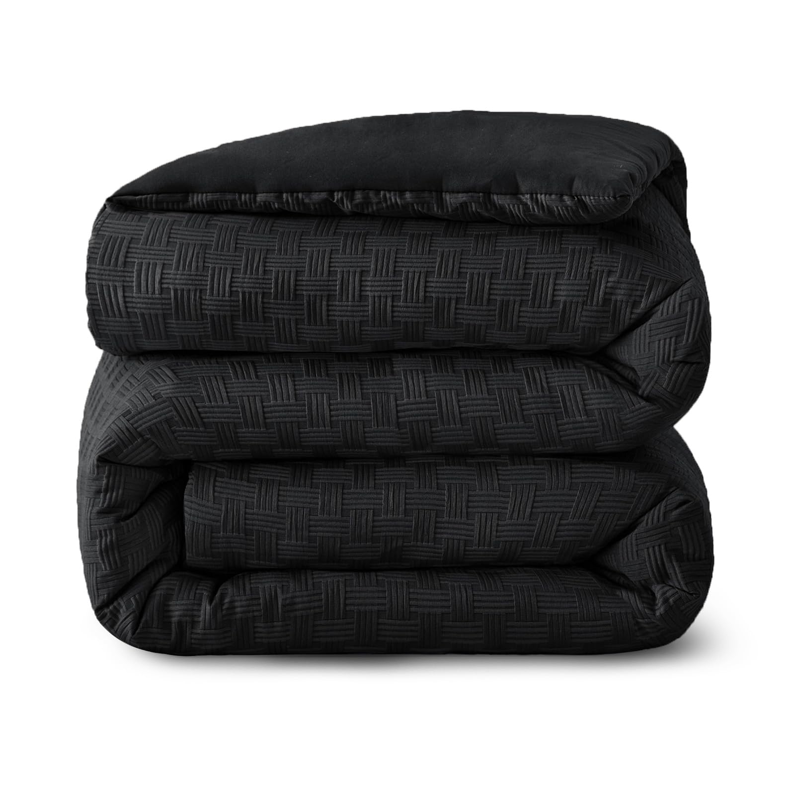 Whale Flotilla 7.5 Tog Single Size Coverless Duvet, Lightweight and Breathable Comforter Bedding for All Seasons, Machine Washable, 135 x 200 cm, Black