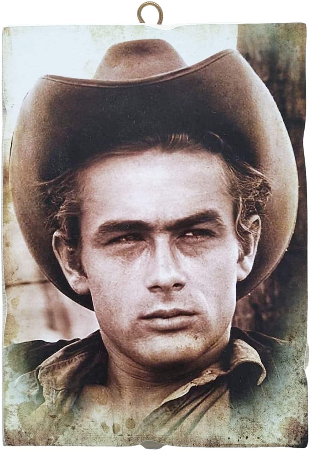 KUSTOM ART Vintage Style James Dean Collectible Picture Print on Wood 40 x 30 cm