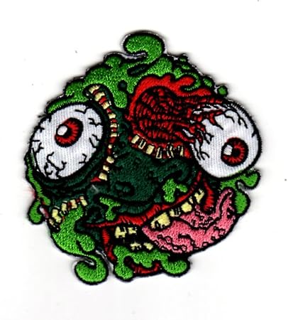 Amazon ワッペン Madballs マッドボール グリーン モンスター アイロン パッチ キャラクター 雑貨 カスタム グッズ 男の子 女の子 ワッペン アップリケ 通販