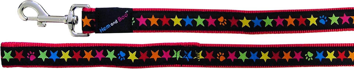 Hemmo & Co Stars Lead, 0.75-inch, Black, 19MmX120Cm