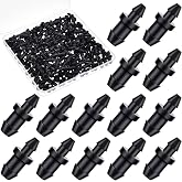 Mudder 150 Pcs Goof Plugs for 1/4 in 1/2 Inch Drip Irrigation Tubing,Black | Hole Stopper for Drip Tape, Black End Cap, Garden Hose Repair, Fits 1/4 1/2 in Emitter Tubing