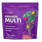 Root'd Prenatal Multivitamin Powder - 25 Vitamins & Minerals with 3X Electrolytes, Folate, Iron, D3 for Mom & Baby, 7 Superfoods & Probiotics, Sugar-Free Vitamins & Hydration | 24 Packets