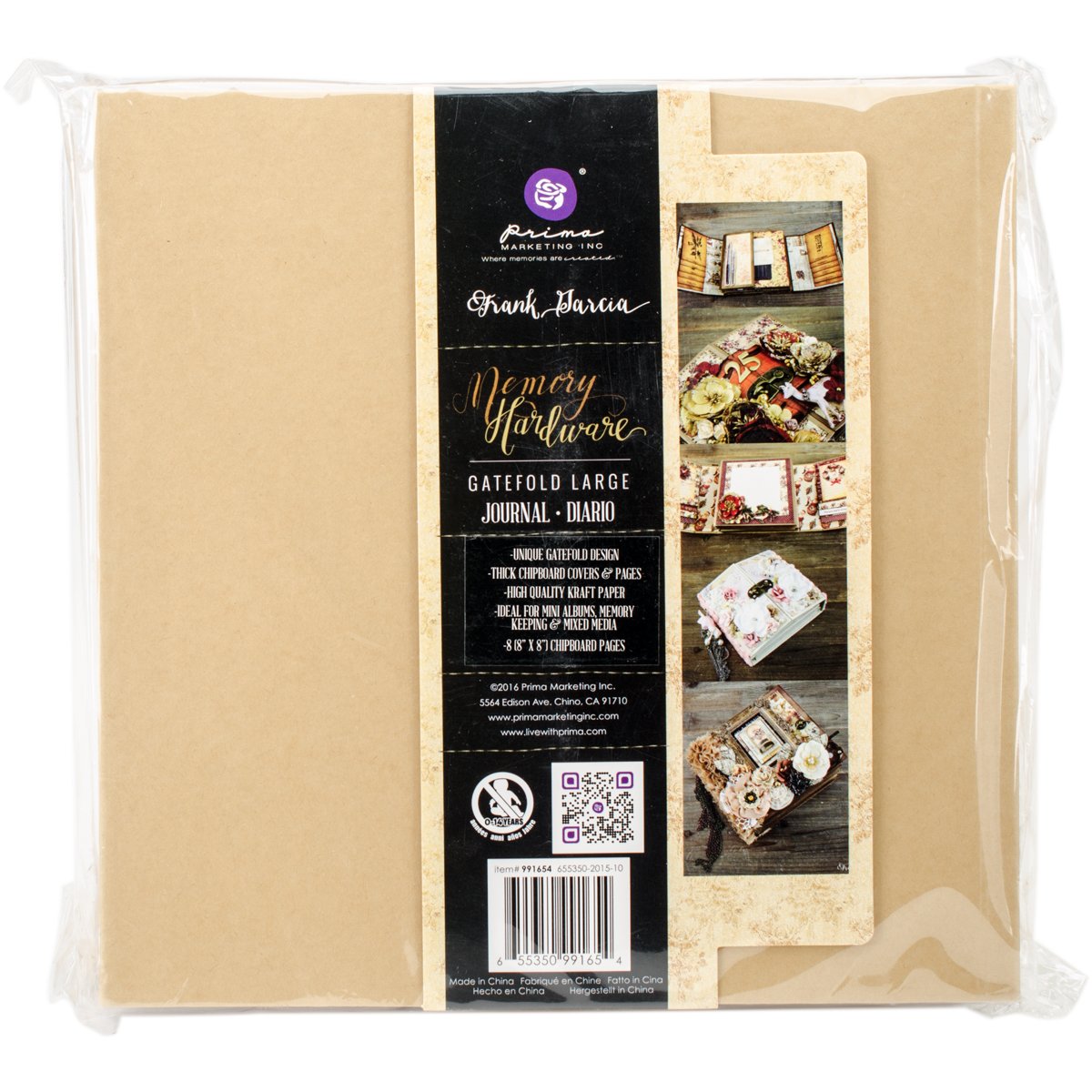 Photo 1 of Prima Marketing 991654 Memory Hardware Album: Gatefold Large, Journal