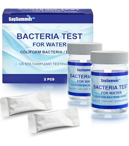 AquaVial Plus Water Test Kit - Detect Bacteria, E. Coli & Biofilm In Pool, Well & Drinking Water