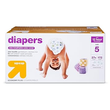 target size 5 diapers weight