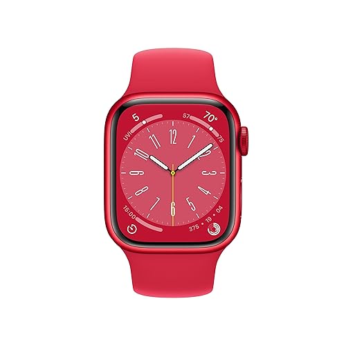 Apple Watch Series [GPS 41mm] Smart Watch w/ (Product) RED Aluminum Case  with (Product) RED Sport Band M/L