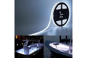 UCINNOVATE Marine LED Light Strip, 16.4ft(5M) Waterproof LED Strips, LED Boat Interior Light for Boat Deck Light, Accent Ligh