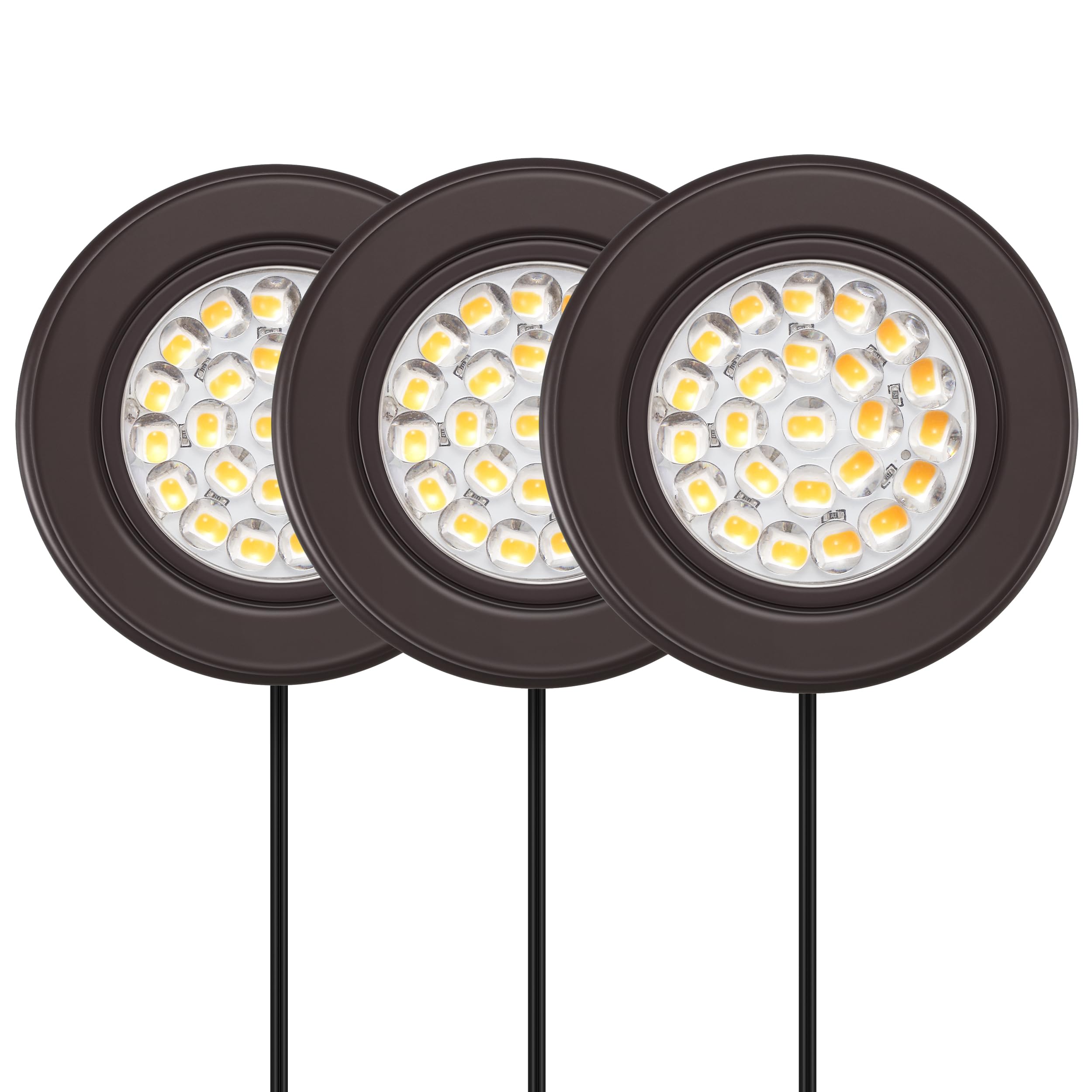 GETINLIGHT 2.6" Wide 3000K Dimmable LED Puck Lights