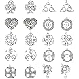 SUNNYCLUE 20Pcs Celtic Knot Charms Pagan Charms Pendants Antique Silver Charms DIY Jewelry Making Bracelets Necklace for Beginners Adults