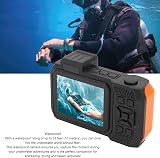 Dpofirs 4K Underwater Camera 65MP Dual Screen 33FT Waterproof Orange Floatable view 8