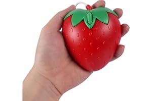 USB Wired Mouse, Cute Fruit Strawberry Shape Portable Optical Mice Cartoon Computer USB Cord Mouse Game Mice Women Girls Gift