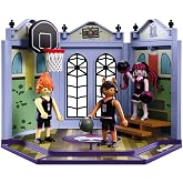 Playmobil | Monster High | Monster High Casketball Court | Sports Hall Playset with Draculaura, Clawd Wolf, Heath Burns &amp; Basketball Action | for Fans Aged 5+ | 72144