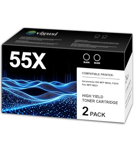 Amazon.com: HP 55X Black High-Yield Toner Cartridges Printers (2