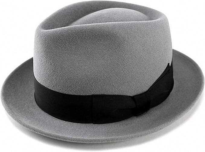 Amazon 帽子 メンズ ハット 高級フェルトハット 帽子 兎毛 中折れハット ウール 帽体 レディース Fuji Hat フジハット ぼうし シルバーグレー ハット 通販