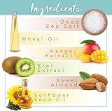 PraNaturals Dead Sea Salt Scrub 2x500g Mango Kiwi Nourishing Exfoliating Skin view 7