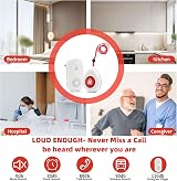 SINZUX Personal Alarm System for Elderly UK Plug-in Receiver + Transmitter view 4